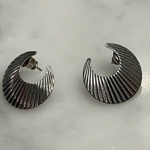 Crescent shaped earrings